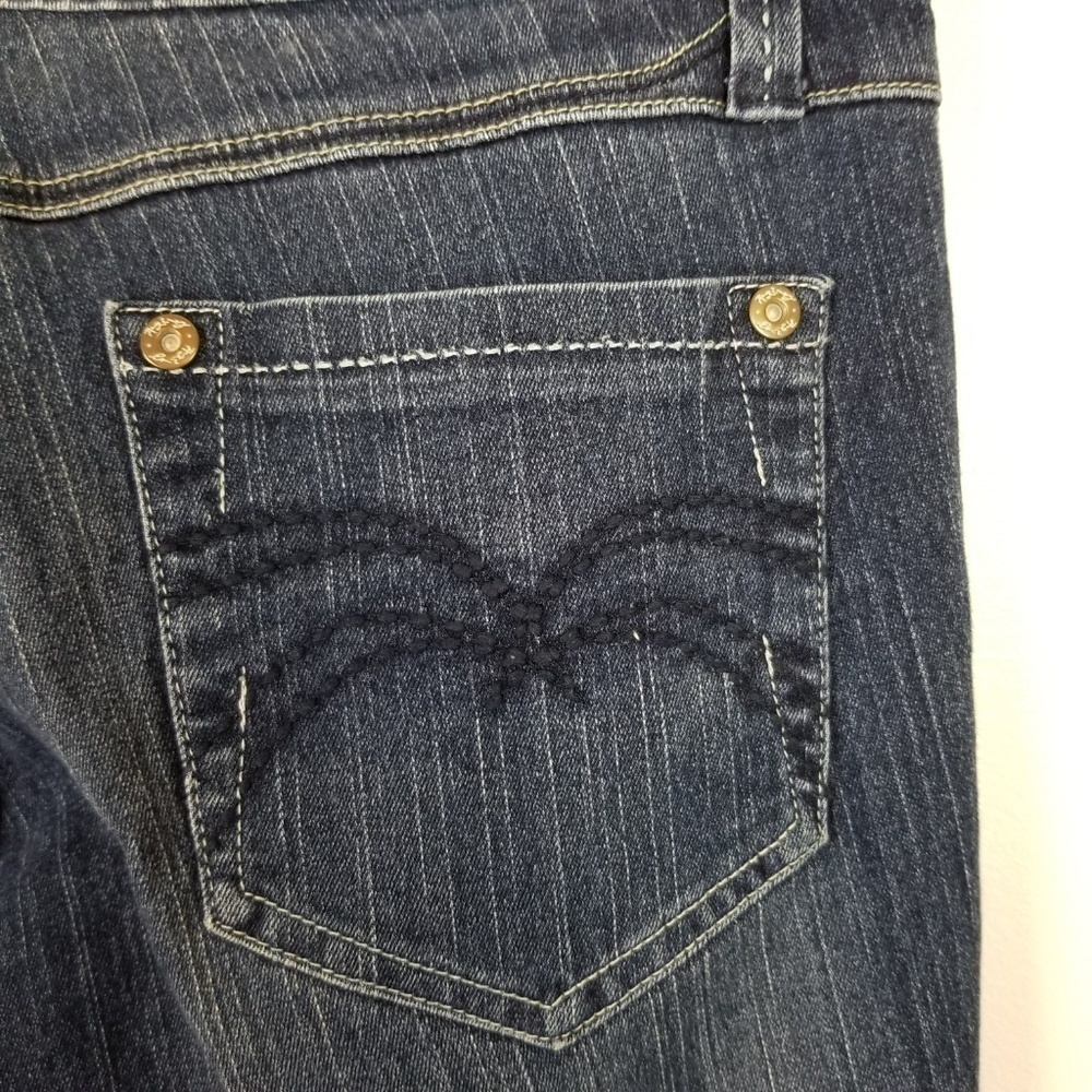 Highway Boot Leg Mid-Rise Distressed Jeans - Picture 5 of 8